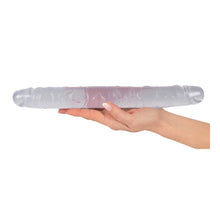 Lade das Bild in den Galerie-Viewer, Doppel-Dildo transparent, 24cm «Crystal Duo»
