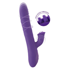 Lade das Bild in den Galerie-Viewer, Rabbit-Vibrator mit 3 Zungen und Rotation - 24,7cm
