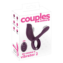 Lade das Bild in den Galerie-Viewer, Paarvibrator mit Penis- und Hodenring &amp; Klitorisreizer
