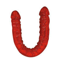 Lade das Bild in den Galerie-Viewer, Doppel-Dildo ultra Dong rot, biegsame 43cm
