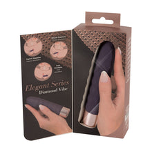 Lade das Bild in den Galerie-Viewer, Silikon Elegant Vibrator mit 10 Vibrationsmodi, 15cm &quot;Diamond Vibe&quot;
