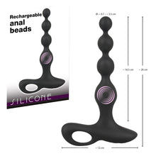Lade das Bild in den Galerie-Viewer, Silikon Anal-Vibrator im Kugeldesign mit 10 Vibrationsmodi, 20 cm
