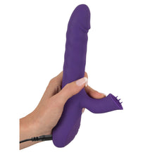 Lade das Bild in den Galerie-Viewer, Rabbit-Vibrator mit 3 Zungen und Rotation - 24,7cm
