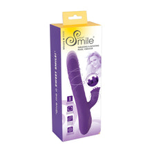 Lade das Bild in den Galerie-Viewer, Rabbit-Vibrator mit 3 Zungen und Rotation - 24,7cm
