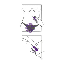 Lade das Bild in den Galerie-Viewer, Auflegevibrator mit Fernbedienung, im Slip tragbar, 8,8cm
