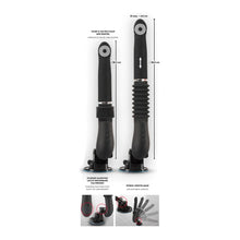 Lade das Bild in den Galerie-Viewer, Stoßvibrator mit 6 cm Extra-Länge und abnehm- verstellbarem Saugfuß
