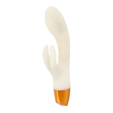 Lade das Bild in den Galerie-Viewer, Silikon Rabbit-Vibrator mit Noppen - leuchtet im Dunkeln - 19,5 cm
