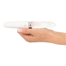 Lade das Bild in den Galerie-Viewer, Edler Vibrator - Glas mit LED - geradlinig handliches Design - 17,7 cm
