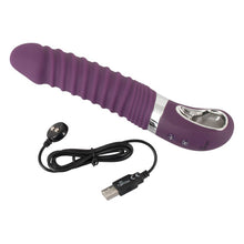 Lade das Bild in den Galerie-Viewer, Vibrator mit Wärme-Funktion aus weichem Liquid Silikon - 23,5 cm
