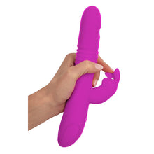 Lade das Bild in den Galerie-Viewer, Silikon Rabbit Stoßvibrator mit Klitorisvibrator, wasserdicht - 26cm
