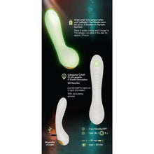 Lade das Bild in den Galerie-Viewer, Silikon G-Spot Vibrator - leuchtet im Dunkeln - 17,9 cm
