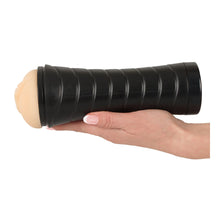 Lade das Bild in den Galerie-Viewer, Masturbator mit Massage-Noppen in schwarzer Design-Dose
