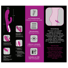 Lade das Bild in den Galerie-Viewer, Rabbit-Vibrator mit Wärme-Funktion 22cm, Javida Heating
