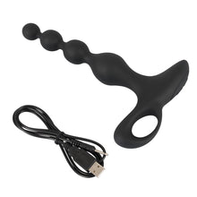 Lade das Bild in den Galerie-Viewer, Silikon Anal-Vibrator im Kugeldesign mit 10 Vibrationsmodi, 20 cm
