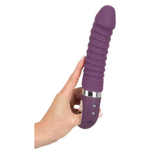 Lade das Bild in den Galerie-Viewer, Vibrator mit Wärme-Funktion aus weichem Liquid Silikon - 23,5 cm
