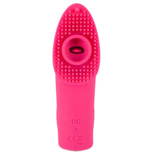 Lade das Bild in den Galerie-Viewer, Finger Vibrator mit kleiner Zunge, Pulsator und Saug-Funktion - 10,2cm
