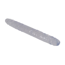 Lade das Bild in den Galerie-Viewer, Doppel-Dildo transparent, 24cm «Crystal Duo»
