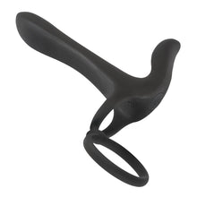 Lade das Bild in den Galerie-Viewer, Penis- und Hodenring mit Vibrator und Vibro-Klitoris-Stimulator
