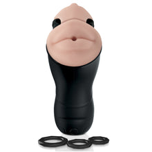 Lade das Bild in den Galerie-Viewer, 2-fach Masturbator mit einer Mund und einer Vagina-Öffnung, 22,5 cm   --DHL--
