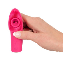 Lade das Bild in den Galerie-Viewer, Finger Vibrator mit kleiner Zunge, Pulsator und Saug-Funktion - 10,2cm
