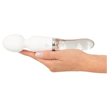 Lade das Bild in den Galerie-Viewer, Wand Massager &amp; Vibrator - eine Seite Silikon + Glas mit LED - 21,5 cm
