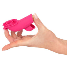 Lade das Bild in den Galerie-Viewer, Finger Vibrator mit kleiner Zunge, Pulsator und Saug-Funktion - 10,2cm
