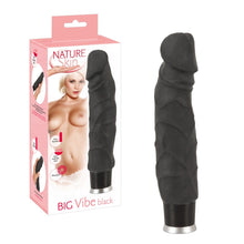 Lade das Bild in den Galerie-Viewer, Big Vibrator Black Nature Skin - 20,5 cm
