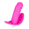 Silikon Panty-Vibrator mit genoppter Auflagefläche - 8 cm