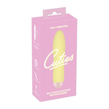 Lade das Bild in den Galerie-Viewer, Silikon Mini-Vibrator Gelb Cuties 13cm
