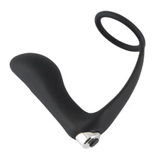 Lade das Bild in den Galerie-Viewer, Penisring mit Vibroplug und Perineum-Steg
