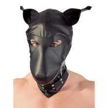 Lade das Bild in den Galerie-Viewer, Lederimitat Dog Mask S-L mit Reißverschluss