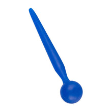 Lade das Bild in den Galerie-Viewer, Flexible konisch geformter Penisplug Dilator Blau - 9,6 cm