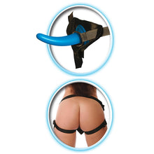 Lade das Bild in den Galerie-Viewer, Silikon Anal Strap-On mit starkem Saugfuß in Blau, 12,6 cm   --DHL--
