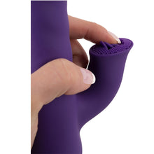 Lade das Bild in den Galerie-Viewer, Rabbit-Vibrator mit 3 Zungen und Rotation - 24,7cm
