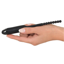 Lade das Bild in den Galerie-Viewer, Dilator-Vibrator mit 7 Vibrationen schwarz &quot;Pearl Vibe&quot;
