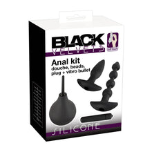 Lade das Bild in den Galerie-Viewer, 4-tlg. Anal-Set, mit Vibro Bullet und Intimdusche
