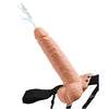 Umschnalldildo mit Spritz-Funktion, Strap-On 21,6cm