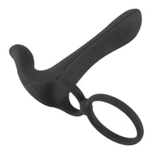 Lade das Bild in den Galerie-Viewer, Penis- und Hodenring mit Vibrator und Vibro-Klitoris-Stimulator
