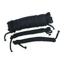 Lade das Bild in den Galerie-Viewer, Bondage Seile 3-er Set schwarz, 20m
