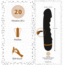 Lade das Bild in den Galerie-Viewer, Bendy Ripple Vibrator mit 5 stimulierenden Reizwellen - 16,5 cm

