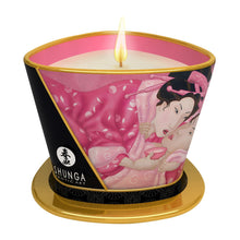 Lade das Bild in den Galerie-Viewer, Massage-Kerze mit Rosen Duft schmilzt zu warmem Massageöl - 170ml
