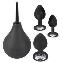 Lade das Bild in den Galerie-Viewer, Silikon Anal-Set 4-tlg. mit Analdusche und 3 Plugs
