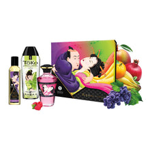 Lade das Bild in den Galerie-Viewer, 3-tlg Luxus-Set mit Massage-Ölen und Toko Gel - Fruchtiges Aroma
