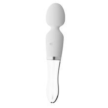 Lade das Bild in den Galerie-Viewer, Wand Massager &amp; Vibrator - eine Seite Silikon + Glas mit LED - 21,5 cm
