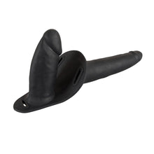 Lade das Bild in den Galerie-Viewer, Double Strap-On Black Silicone
