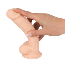 Lade das Bild in den Galerie-Viewer, Natur-Dildo, reagiert auf Wärme und Kälte, biegsame 17,5cm, SilexD Mod. 1
