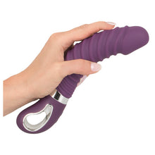 Lade das Bild in den Galerie-Viewer, Vibrator mit Wärme-Funktion aus weichem Liquid Silikon - 23,5 cm
