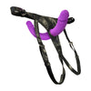 Strap-on mit Doppeldildo aus Liquid Silicone - String verstellbar