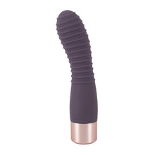 Lade das Bild in den Galerie-Viewer, Elegant Vibrator aus Silikon, gerillter Schaft, 15cm &quot;Flexy Vibe&quot;
